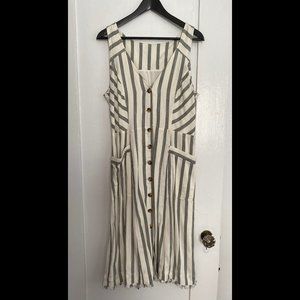 Anthropologie striped summer dress size 10/12